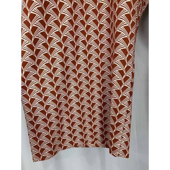 Maeve Anthropologie The Collette Orange Graphic Print Cropped Wide Leg Pants NWT - Picture 3 of 13